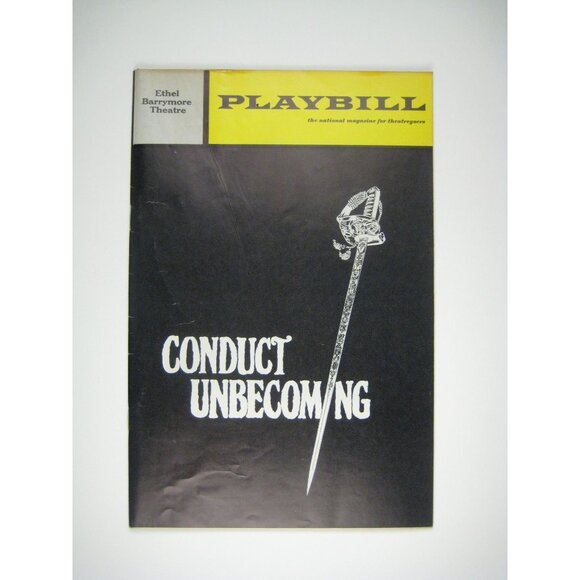 Playbill Other - Conduct Unbecoming Playbill Barrymore Theatre 1970 Barrington Jones Clyde
